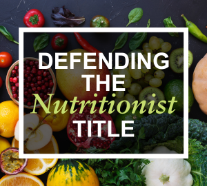 Defending The Title Accredited Nutritionist